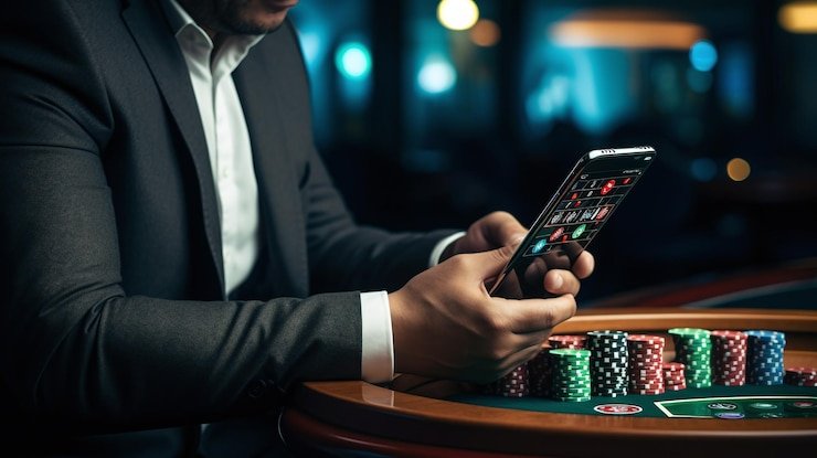 Live dealer blackjack table studio with multi-camera setup